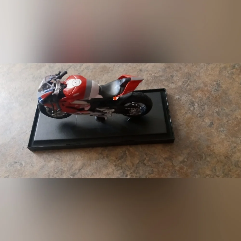 Ducati Red Motorcycle Model Display - Home Accent